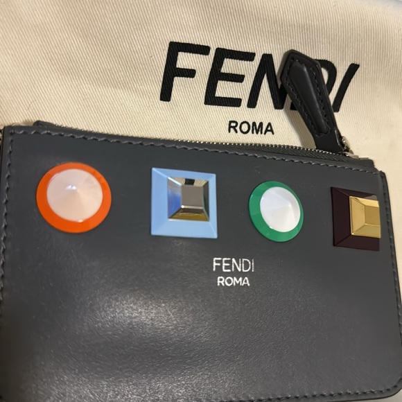 Authentic Fendi Key chain coin leather pouch Brandnew - Picture 6 of 7